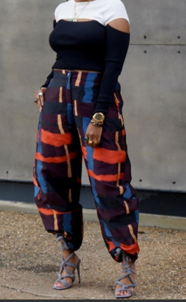 Multi color pants set NWOT